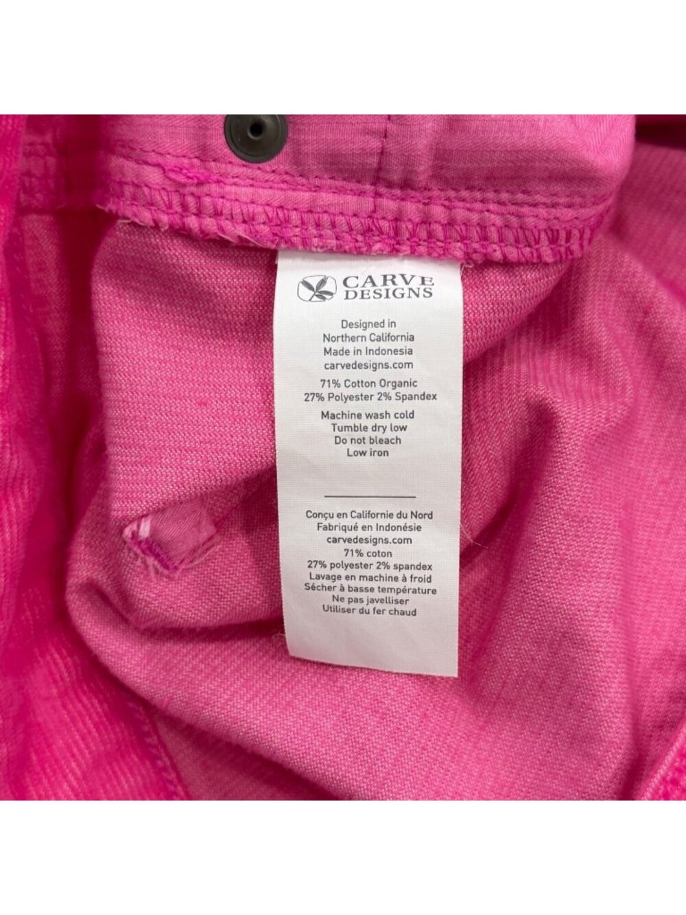Carve Designs Womens Size 6 Oahu Shorts Corduroy Hot Pink Frayed Hem 5" - Picture 7 of 7